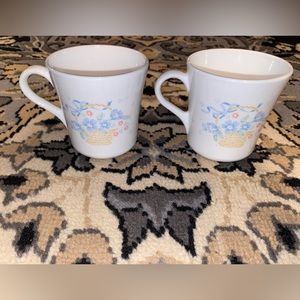 Corningware floral mugs